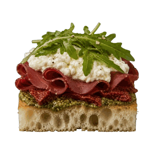 Smá-Focaccia Bresaola Bakki